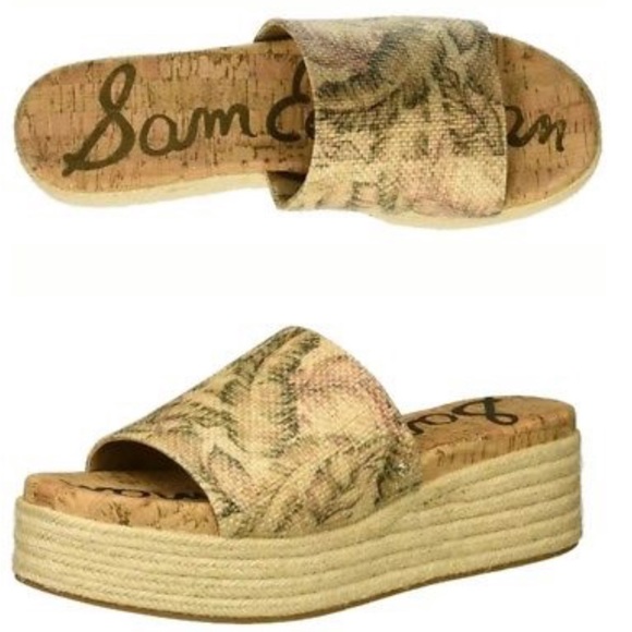 Sam Edelman Leaf Pattern Espadrilles - Picture 1 of 7